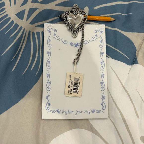 Brighton Other - 👀PRICE ⬇️ BRIGHTON • Silver Heart Note Pad Clip Holder • Small •